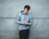 Men's Grey Comfort print hoodie