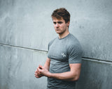 Men's Grey Seamless compression t-shirt